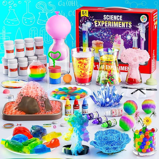 110 Lab Experiments Science Kits for Kids - STEM Projects Educational Scientific Toys for kids 6 7 8 9 10 12 Years Old, Christmas Birthday Gifts for Boys and Girls, Chemistry Set, Learning & Education
