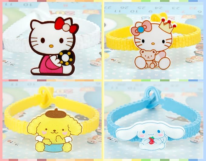 15pcs Cartoon Character Bracelets Wristband Bracelets for Birthday Party Supplies Favors Prize Rewards