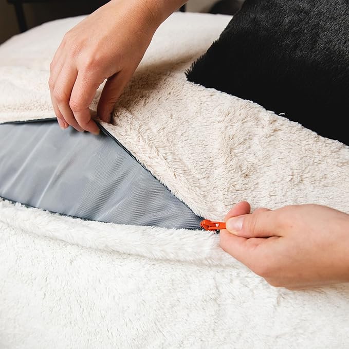 Big Joe Wild Things Foam Filled Animal Bean Bag Chair with Removable Cover, Francesca Feline Snugglepuff, Soft Faux Fur, 3 feet Big