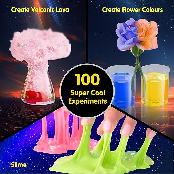Science Kits for Kids Age 8-12, 135 Science Experiment Magic Kit - STEM Educational Toys, Chemistry Set for Kids, Erupting Volcano, Birthday for 5-7 Years Old Boys Girls Kids