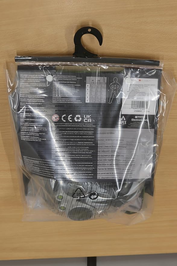 Apex Legends Octane Costume, Video Game Inspired Muscle Padded Jumpsuit and Mask