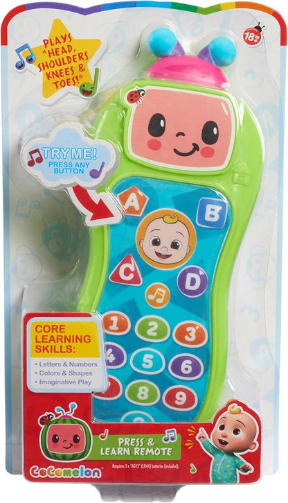 CoComelon Press and Learn Remote with Sounds, 25 Phrases, Learning & Education, Kids Toys for Ages 18 Month by Just Play
