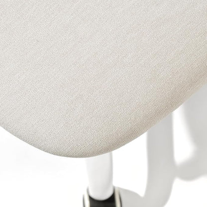 Homy Casa Armless Home Office Desk Chair, Colorful Task Chair with Soft Mesh Padded Cushion, Height Adjustable Swivel Study Computer Chair for for Girls Boys Teens (Beige, 1PC)