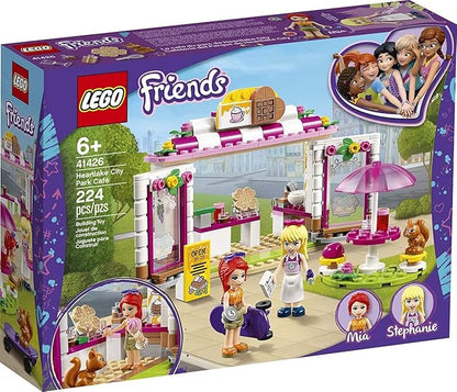 LEGO Friends Heartlake City Park Café 41426 Building Toy, Outdoor Café Set Inspires Role Play and Includes 2 Buildable Mini-Doll Figures, Great Gift for Kids Who Love Food Play (224 Pieces)