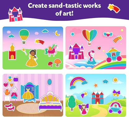 Skillmatics Art & Craft Activity - Sand-Tastic Art Unicorns & Princesses, Easter Basket Stuffers, Sand Art for Kids, Craft Kits & Supplies, DIY Creative Activity, Gifts for Ages 4, 5, 6, 7, 8, 9, 10