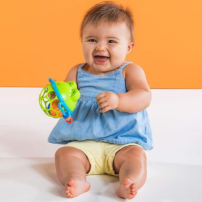 Bright Starts Oball Musical Toy, Jingle & Shake Pal, BPA-Free Easy-Grasp Baby Rattle Toy, Ages Newborn+