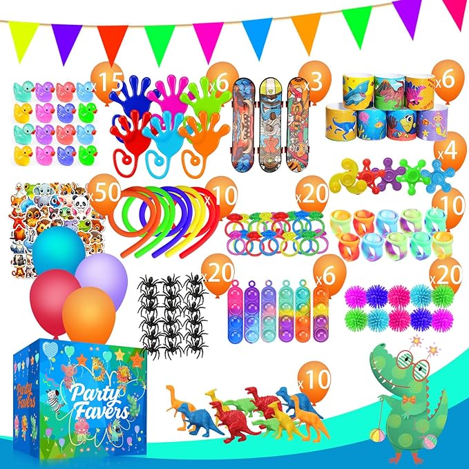 Party Favors for Kids 8-12 4-8, 240 Pack Fidget Toys for Adults, Christmas Stocking Stuffers Goodie Bags School Classroom Prizes, Birthday Gifts for Teen Boys Girls, Stress Relief Sensory Toy Bulk