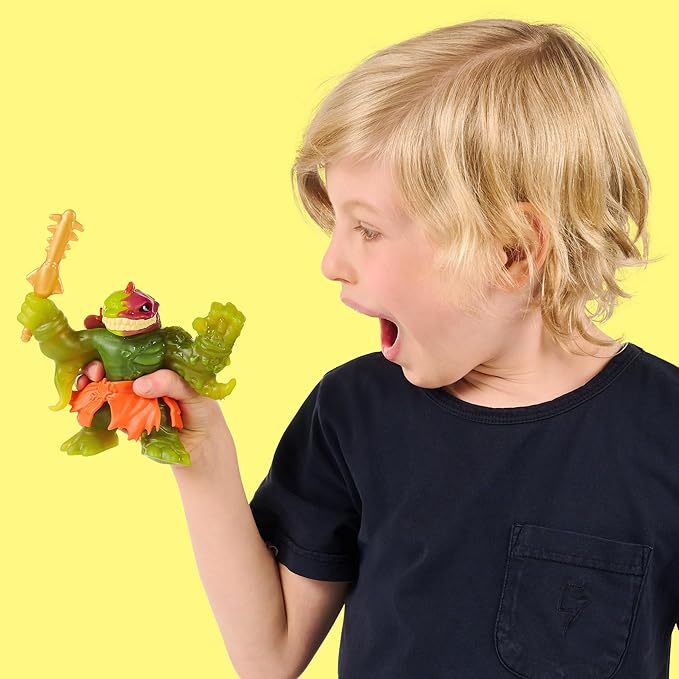 Heroes of Goo Jit Zu Cursed Goo Sea | Super Stretchy, Goo Filled Toy Ill EEL Action Figure Hero Pack | with Color Changing Face That Reveals His Curse | Stretch Him 3 Times His Size