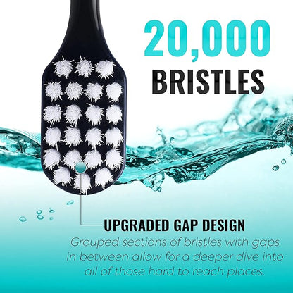 Extra Soft Toothbrush, Nano Toothbrush For Sensitive Gums, Extra Soft Toothbrushes Adult Sensitive Teeth, Ultra Soft Toothbrush for Extra Protection Gum Care, Perfect for Adults (4 Pack - Extra Wide)