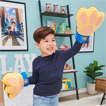 Paw Patrol, Chase Hero Paws Role Play Plush Toy with 10 Sounds and Phrases, Pretend Play Costume for Kids Ages 3 and up
