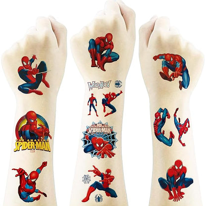 40Sheets Cartoon Spider-Man Temporary Tattoos for Kids Birthday Party Favors, Cute Spider-Man Decoration Sticker Gifts for Girl Boys Home Activity Class Prizes Carnival Christmas Rewards