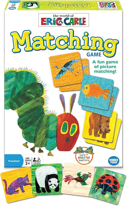 Wonder Forge Eric Carle Matching Game For Boys & Girls Age 3 To 5 - A Fun & Fast Animal Memory Game