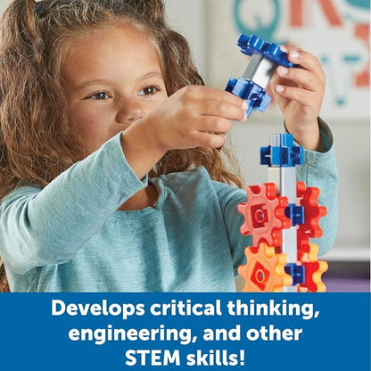 Learning Resources STEM Explorers Machine Makers, 50 Pieces, Ages 5+, STEM Toys, STEM Building Toys, STEM Kits, Engineering Toys, Build it Yourself Toys