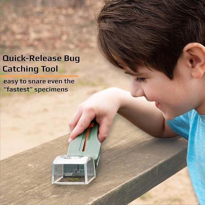 Carson BugView 5x Magnifier Quick-Release Bug Catching Tool, Stem Educational Toy for Kids and Adults (HU-10)