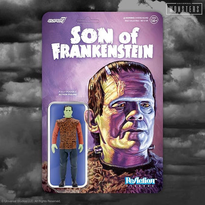 Super7 Universal Monsters Son of Frankenstein The Monster - 3.75" Universal Monster Movies Action Figure Classic Movie Collectibles and Retro Toys