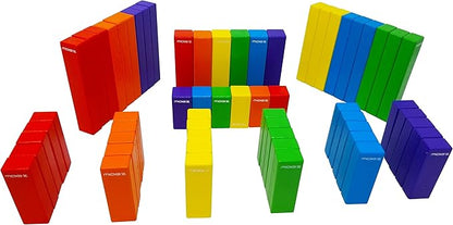 Magz Wooden Bricks 60 Piece Magnetic Building and Stacking Blocks Set