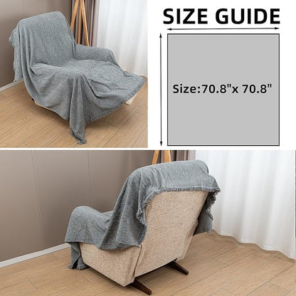 Recliner Chair Covers Lazy Boy Recliner Covers Armchair Cover Blanket Sofa Thick Soft Fabric Living Room Bedroom Throw Washable Sofa Slipcovers for Pets Kids (Gray)