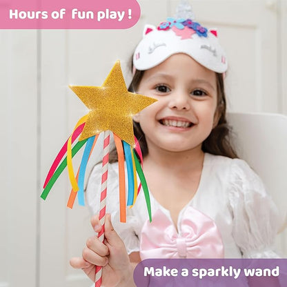 jackinthebox Unicorn Craft kit for 3 to 5 Year olds, 3 Craft Projects, Great Gift for Kids Ages 3 4 5 Years,Craft kit for Kids, No Mess Art for Kids, Craft Kits & Supplies, DIY Creative Activity