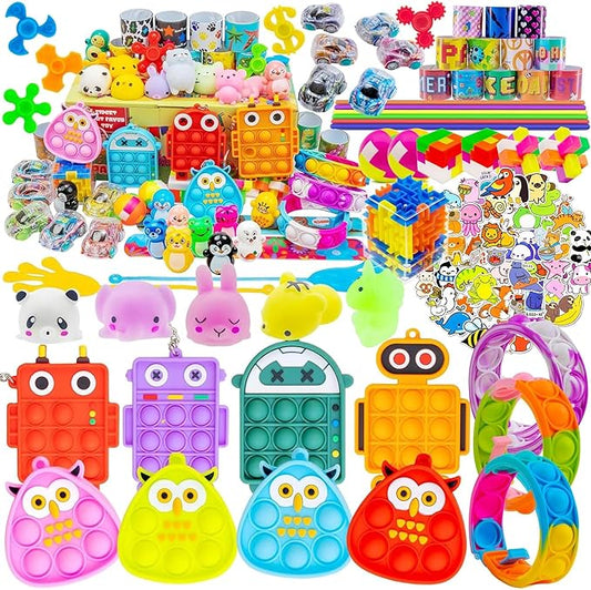 110 PCS Party Favors Toy for Kids, Pinata Stuffers, Goodie Bags Fillers, Prize Box Toys for Classroom, Treasure Chest, Birthday Party, Carnival Prizes for Boys Girls 4-8-12