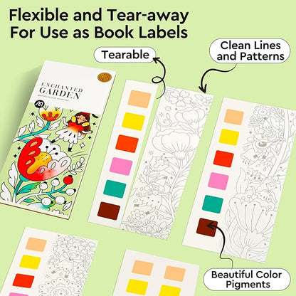 Watercolor Coloring Books for Kids Ages 5-6,8-12,Travel Pocket Water Color Paint Set for Toddlers Party Birthday Thank You Exchange Gift Art and Craft Easter Basket Stuffers for Toddlers