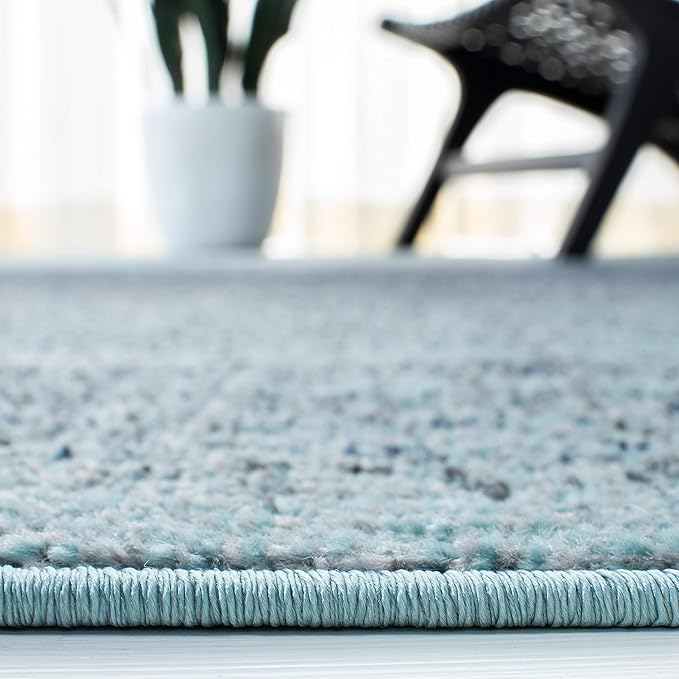 SAFAVIEH Adirondack Collection Accent Rug - 4' x 6', Purple & Grey, Modern Ombre Design, Non-Shedding & Easy Care, Ideal for High Traffic Areas in Entryway, Living Room, Bedroom (ADR142V)