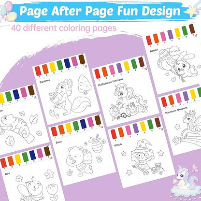 FEREDO KIDS Watercolor Paint Sets for Kid: 2 Pack Water Painting Coloring Book for Toddlers 4-8 Years Old, No Mess Arts and Crafts Drawing Paper Kits for Boys Girls Birthday Gift