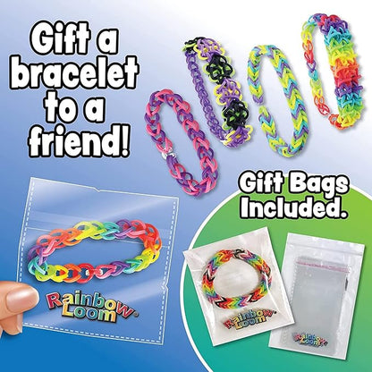 Rainbow Loom® Combo Set, Features 4000+ Colorful Rubber Bands, 2 Step-by-Step Bracelet Instructions, Organizer Case, Great Gift for Kids 7+ to Promote Fine Motor Skills