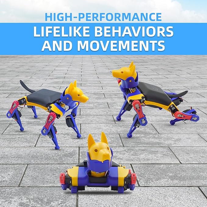 Robot Dog Bittle X (Construction) | Robotics Kit | App & Voice Control Smart Robot | Programmable Open Source Coding Robot Kit | STEM & Robotics Education for Teens, Coders, Geeks, & Students