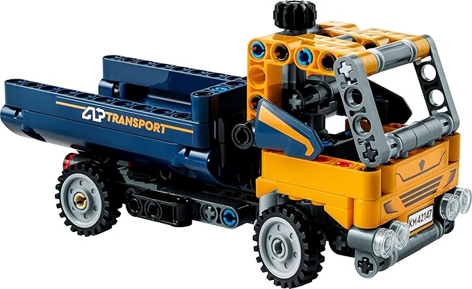 LEGO Technic Dump Car 42147 Toy Blocks, Present, Vehicles, City Making, Boys, Ages 7 and Up