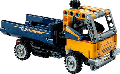 LEGO Technic Dump Car 42147 Toy Blocks, Present, Vehicles, City Making, Boys, Ages 7 and Up