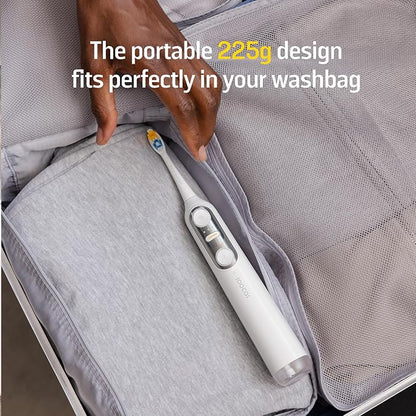 Soocas NEOS II - Sonic Electric Toothbrush and Water Flosser, Cordless Oral Irrigator, Electric Toothbrush for Adults, Portable Water Flosser, Superior Plaque Removal, Pearl White