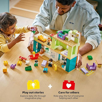 LEGO DUPLO Town 3 in 1 Modern Family House with Figures Building Toy - Learning Play Set for Toddler Boys & Girls, Ages 2+ - Fine Motor Skills Toys for Preschool - Gift for Birthdays - 10470