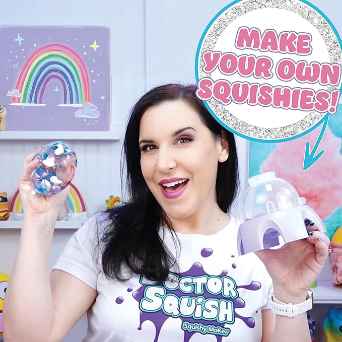 Doctor Squish Mini Squishy Maker | DIY Squishy Making Kit for Kids Ages 5 & Up | Make Your Own Squishies with TPR Balloons | Easy Maker Toy