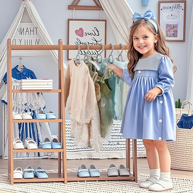 Kids Hangers 80 Pack Baby Hangers, Extendable & Adjustable Kid Hangers， Non-Slip Plastic Baby Clothes Hangers for Kids Infant Child - Stackable Hangers for Baby Clothes Grey Toddler Hangers