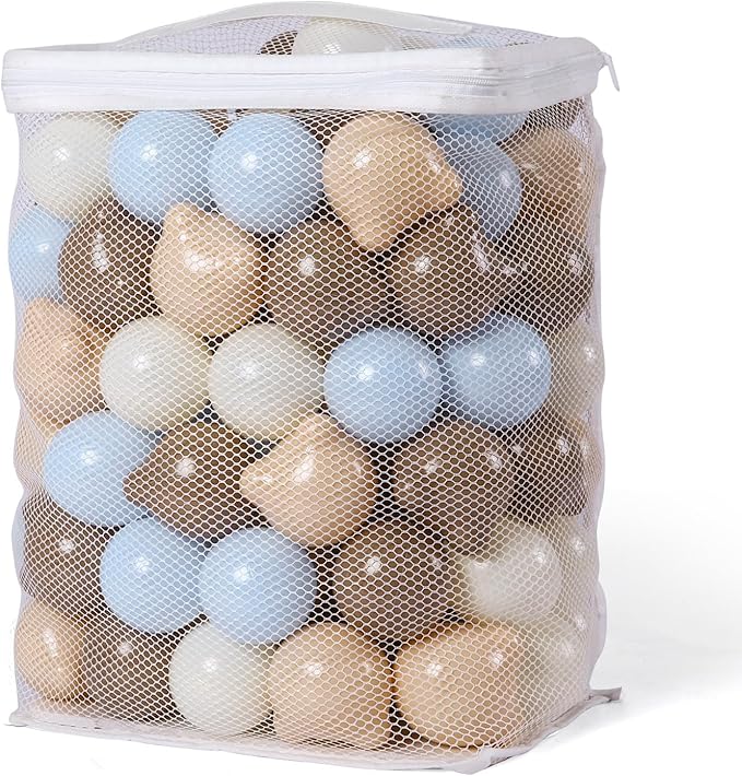 GOGOSO Bear Ball Pit Balls Shapes BPA Free Plastic Play Balls Crush Proof Kids Toddlers Baby Pastel Pelotas Toy Shaped Giant Friendship Bracelet