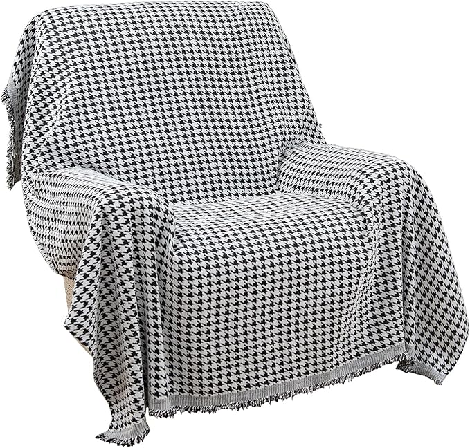 Recliner Chair Covers Lazy Boy Recliner Covers Armchair Cover Blanket Sofa Thick Soft Fabric Living Room Bedroom Throw Washable Sofa Slipcovers for Pets Kids (Houndstooth)