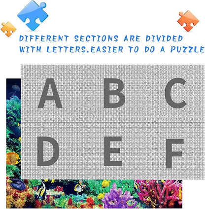 Nattork Jigsaw Puzzles 1000 Pieces for Adults, Families (Sea World) Pieces Fit Together Perfectly