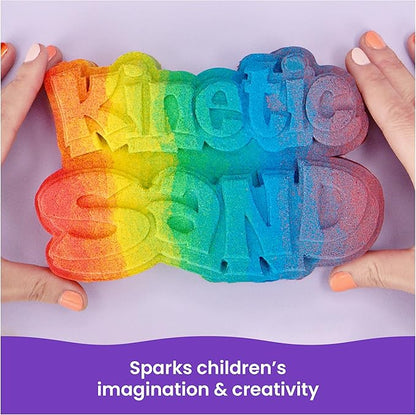 Kinetic Sand, 6lbs Mega Mixin’ Bag with Red, Yellow & Blue Play Sand, Sensory Toys for Kids Ages 3 and Up (Amazon Exclusive)