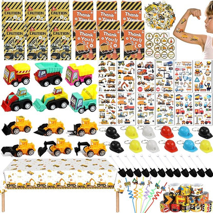Construction Party Favors – Construction Party Bags Goodie Bag Stuffers Construction Themed Party Supplies for Kids, Birthday Party & Classroom Rewards for Boys and Girls