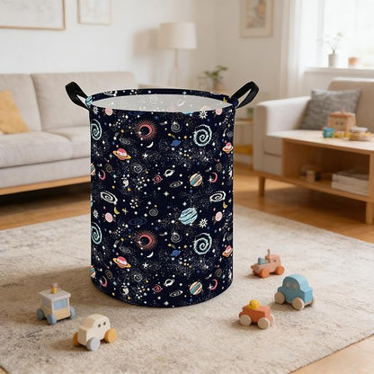 Moon Laundry hamper,Kids Laundry Basket,Baby Nursery Hamper,Waterproof foldable laundry basket for boys and girls,toy storage box,Kid Room Decor(Moon)