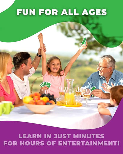 Card Game - Fast-Paced Kids and Family Games for Ages 4 and Up - Fun Card Game for Birthdays, Classroom, Camping, Game Night & Friends - Easy to Play, 2 to 6 Players, 15 Minutes Playtime