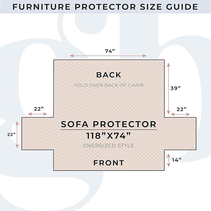 Great Bay Home Reversible Sofa Cover - Washable Slipcover Furniture Protector with Elastic Straps - Couch Cover for Dogs, Kids, and Pets - Quilted & Stitched Detail (Sofa, Dusty Rose/Taupe)