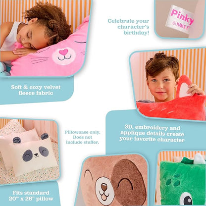Saint Eve Kids Pillow Pals - Cute & Super Soft Animal Friends Decorative Fluffy Pillow Covers for Girls and Boys & Toddlers Beds, Playroom and Nap Time, Sensory Toys for Kids, Floppy The Bunny