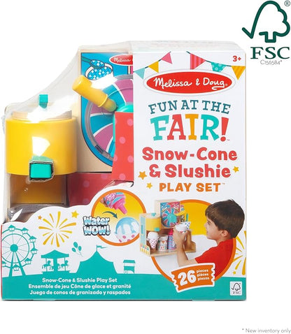 Melissa & Doug Fun at The Fair! Wooden Snow-Cone and Slushie Play Food Set - FSC Certified