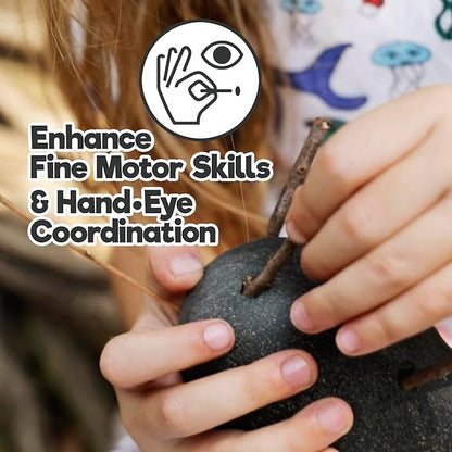 Taksa Toys Locomo Friends V Waldorf Educational Outdoor Play Figures, Montessori Wooden Animal Toys for Kids 3 4 5 6 7+, Open-Ended Learning & Creativity, Nature Eco Toys, Gifts (Set of 5)