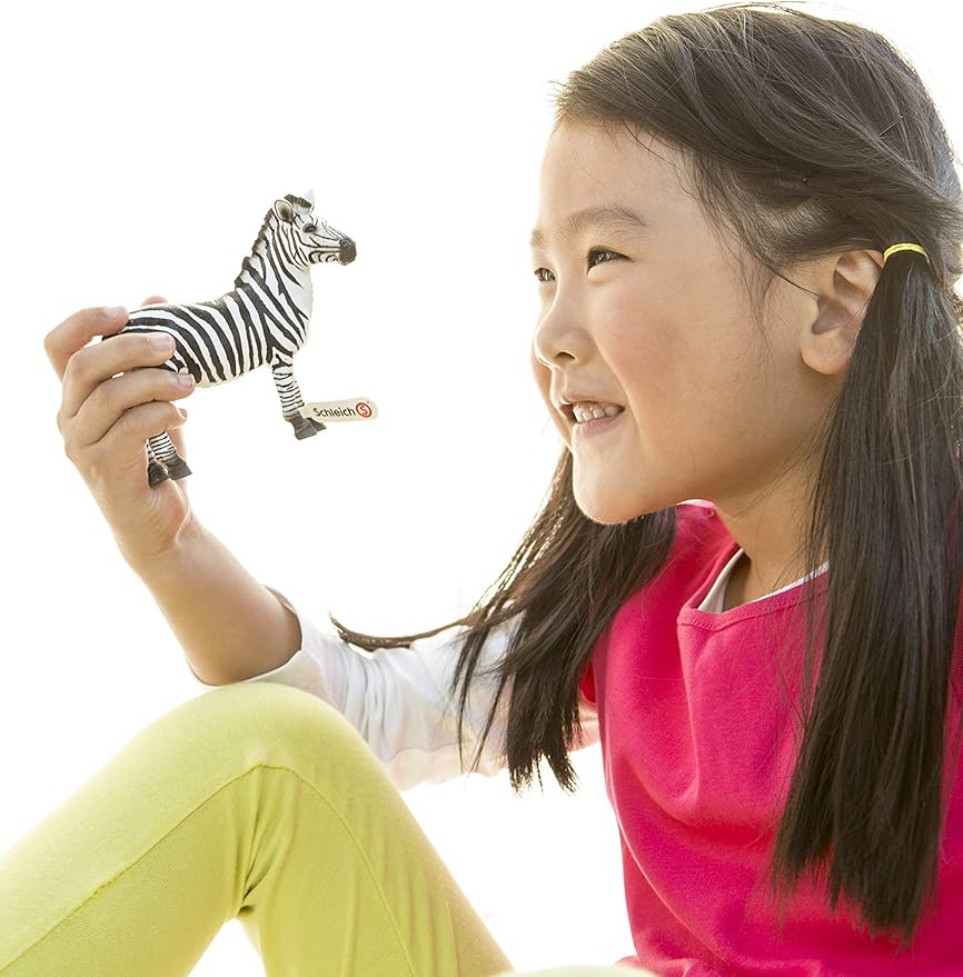 Schleich Wild Life, Animal Figurine, Animal Toys for Boys and Girls 3-8 Years Old, Zebra Foal, Ages 3+