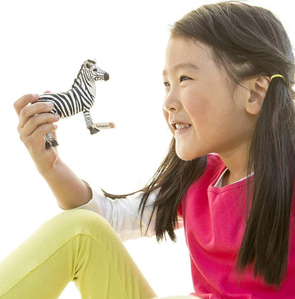 Schleich Wild Life, Animal Figurine, Animal Toys for Boys and Girls 3-8 Years Old, Zebra Foal, Ages 3+
