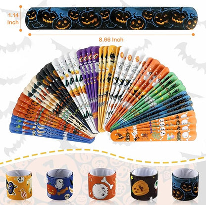 48 PCS Christmas Slap Bracelets Christmas Toys for Kids Boys Girls Toddlers Christmas Party Favors Stocking Stuffers Gifts