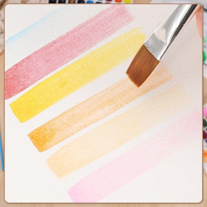 25 Sheets Watercolor Paper 8.5 x 11, 300 GSM Deckled Edge Paper Rough/Textured Handmade Paper Cotton Paper for Watercolors, Wedding Invitations, Cards, Crafts