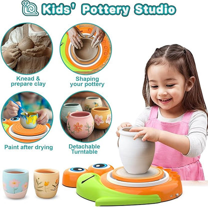 Pottery Wheel for Kids, Birthday Christmas Gifts Toys for Boy Girls Age 6 7 8 9 10 11 12